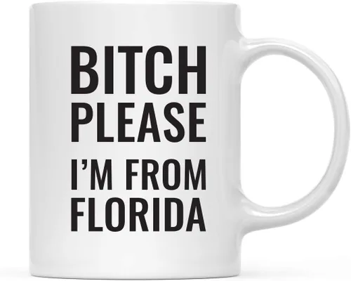 Vista 26 de Andaz Press Taza de café de 11 onzas, regalo de broma, Bitch Please I'm from Alabama, paquete de 1, incluye caja de regalo, divertidas ideas