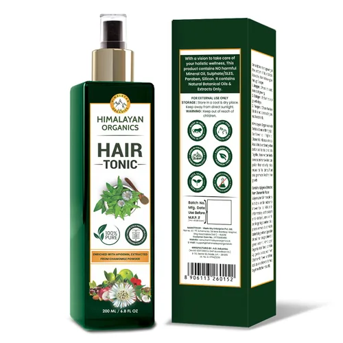 Vista 2 de Himalayan Organics - Tónico de cabello virgen puro de prensa en frío - 6.8 fl oz/6.8 Fl.Oz