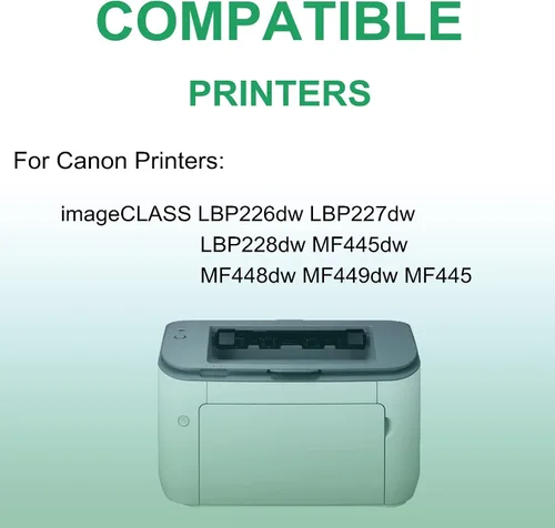 Vista 4 de Paquete de 10 cartuchos de impresora láser compatibles (alto rendimiento) de repuesto para Canon CRG-057 Cartucho de imágenes para Canon Image Class
