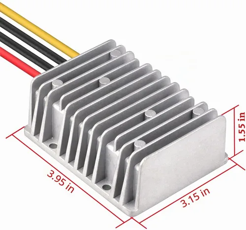 Vista 5 de Convertidor reductor de voltaje de 24V CD baja a 12V 10A 120W, fuente de alimentación CD/CD de transformador buck, a prueba de agua