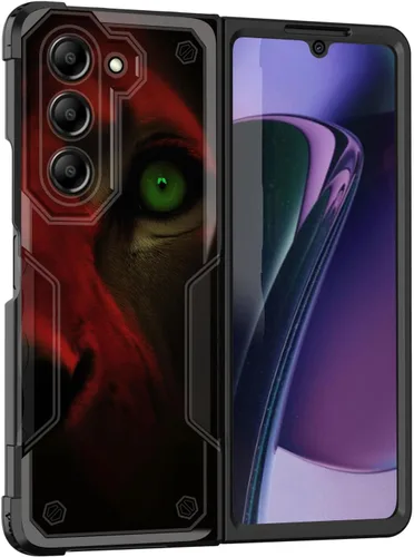 Vista 8 de Funda para Galaxy Z Fold 5 5G 2023, doble capa, protección contra caídas de grado militar de 10 pies, antideslizante, resistente a prueba de golpes