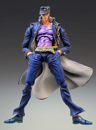 Vista 2 de Muñeco de Jotaro Kujo de la extraña aventura de Jojo parte tres: Stardust Crusaders, marca MediCos