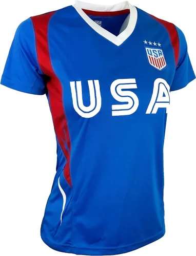 Vista 2 de Icon Sports Camiseta oficial de U.S. Soccer 4 Star USWNT Players Girls's Gameday Shirts Camiseta de fútbol