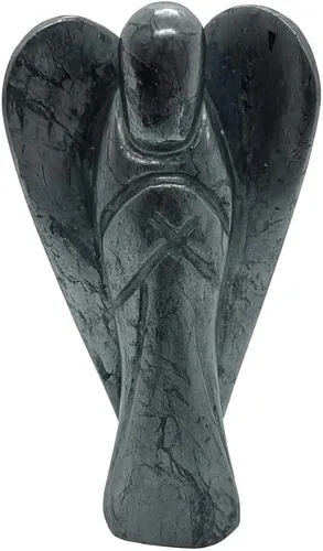 Vista 28 de Anaya Agate Estatua de ángel de amazonita, hermoso ángel de la guarda de 2 pulgadas, ángel de cristal natural, dijes de ángel tallados a mano