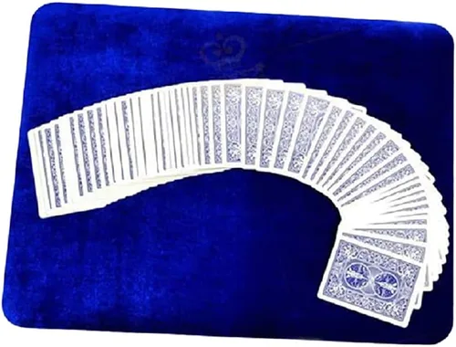 Vista 9 de MilesMagic Tapete de cartas de mago para jugar a cartas, póquer, rutinas de monedas, trucos y actuaciones de primer plano de truco de magia Hecho