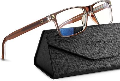 Vista 9 de ANYLUV Blue Light Glasses for Sleep, 99.9% Blue Green Light Blocking with Red Lens, Blue Light Glasses