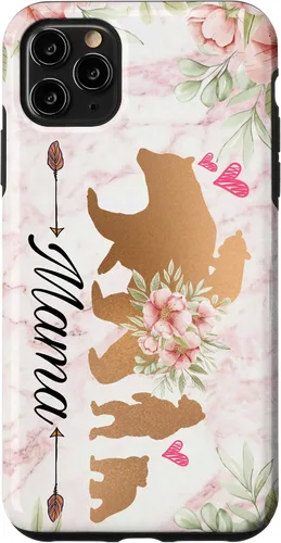 Vista 13 de Mama Bear & Cubs Design Phone Grip - Funda para iPhone 17 de 3 niños