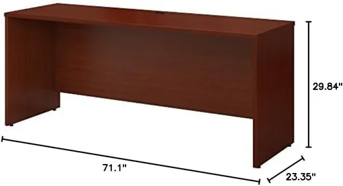 Vista 7 de Bush Business Furniture Series C - Mueble de escritorio de 60 cm x 30 cm (23.6 pulgadas x 11.8 pulgadas)., Madera, Mahogany