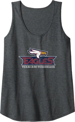 Vista 4 de Texas A&M-Texarkana TAMUT Eagles - Camiseta sin mangas grande, Negro