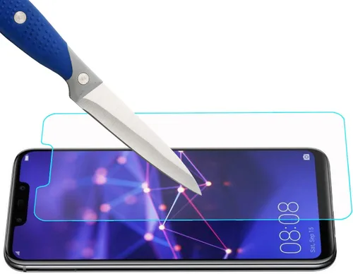 Vista 5 de Mr.Shield [Paquete de 3] Protector de pantalla diseñado para Huawei (Mate 20 Lite) [vidrio templado] con reemplazo de por vida Vidrio de Japón