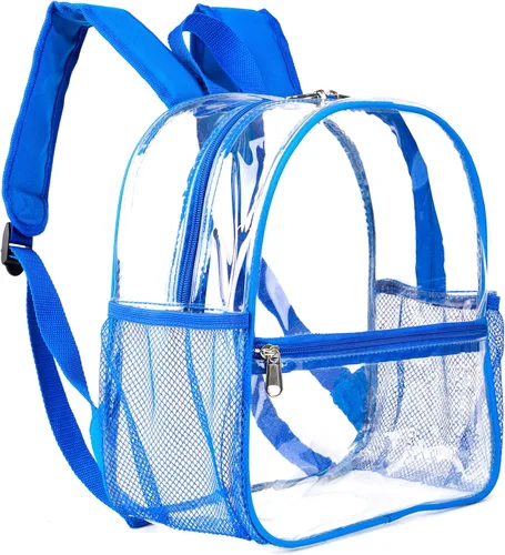 Vista 11 de Keepcross Mochila transparente aprobada para estadios de 12 x 6 x 12 pulgadas, mini bolsa transparente para eventos en estadios, eventos deportivos