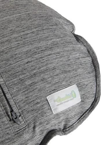 Vista 9 de Saco manta Woombie para bebés, con ventilación, color gris Gris crepúsculo/jaspeado con ventilación