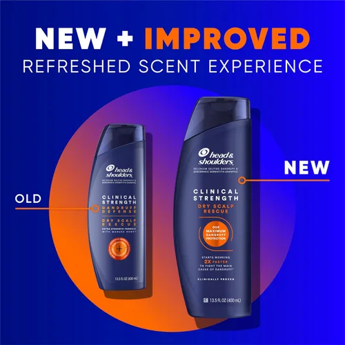 Vista 2 de Head & Shoulders - Champú y acondicionador Clinical Strength Dry Scalp Rescue, champú y acondicionador anticaspa y para el cuero cabelludo reseco