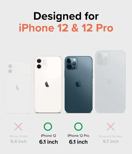 Vista 2 de Ringke Fusion Card - Funda compatible con iPhone 12 y iPhone 12 Pro, parte trasera dura transparente con tarjetero delgado integrado, funda tipo