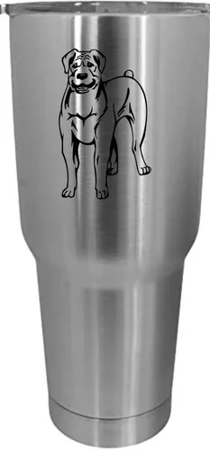 Vista 520 de Cairn Terrier - Vaso grabado con temática de perro, 30 onzas