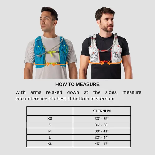 Vista 6 de Nathan Pinnacle Race Vest - Paquete de hidratación de 12 L, vejiga de agua de 1.6 L, chaleco para correr, bolsillos resistentes al agua, ligero