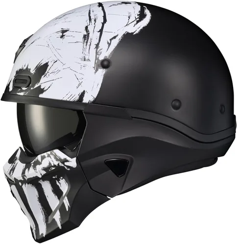 Vista 8 de ScorpionEXO Covert X Casco de Motocicleta de Cara Abierta Media Carcasa 3/4 Modo Listo para Comunicación Bolsillos para Altavoces DOT