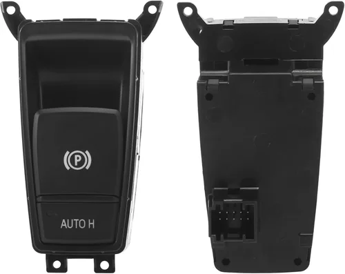 Vista 4 de X AUTOHAUX Botón de interruptor de control de freno de estacionamiento para BMW X5 2007-2013 para BMW X6 2008 2009 2010 2011 2012 2013 2014