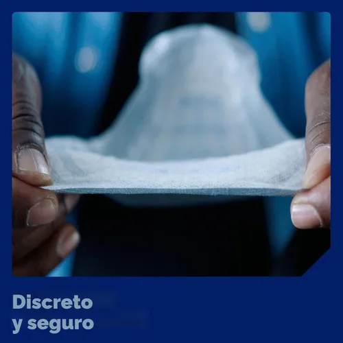 Vista 6 de Tena Protectores de incontinencia para hombres, absorción moderada, 48 unidades Engineered to fit the male anatomy, these discreet, cup-shaped