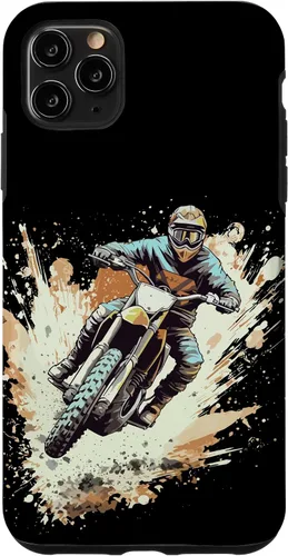 Vista 11 de Carcasa gráfica para iPhone 15 Dirt Bike Rider Motocross Racing Motocicleta