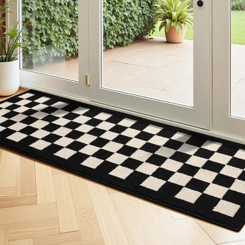 Vista 55 de GRANNY SAYS Tapete para puerta, de 32 x 20 pulgadas, tapete de bienvenida para exteriores, antideslizante, absorbe la suciedad para la entrada