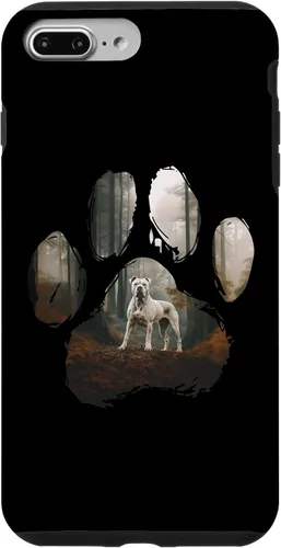 Vista 9 de iPhone 15 Dogo Argentino Mountain Paw Design Dog Mom Dad Case
