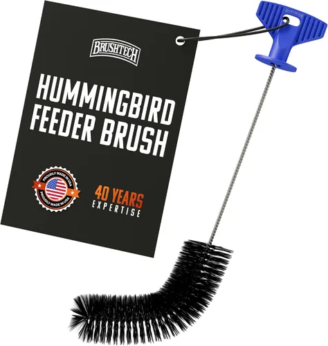 Vista 9 de Brushtech Kit de limpieza de comedero de colibrí, juego de cepillos de precisión de doble acción, 3 cepillos especiales para alimentadores