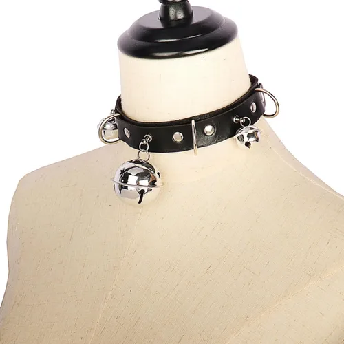 Vista 5 de TIDOO Goth Black Choker Collar Necklace Cute Leather Chokers Sexy Butterfly Moth Pendant Chocker Punk Spiked Choker Lolita Maid Cat Set for Women