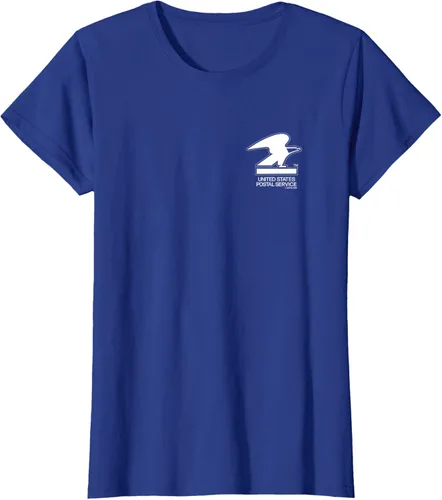 Vista 3 de Camiseta USPS con logotipo de águila en el pecho delantero del Servicio Postal de los Estados Unidos
