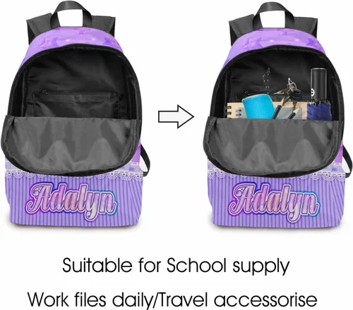 Vista 75 de Texto personalizado Elefante desgaste gafas mochila mochila mochila casual Daypack bolsa para mamá niñas, color86-4, Mochilas Daypack