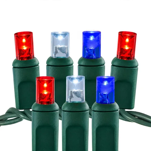 Vista 20 de Luces LED de Navidad profesionales – 70 unidades de luces cónicas gran angular – Juego de luces de grado profesional para interiores y exteriores