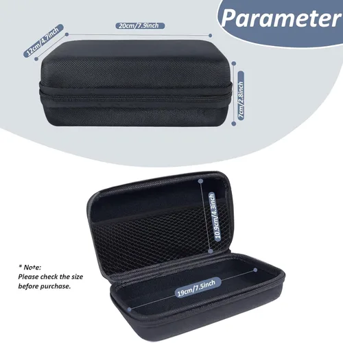 Vista 5 de Estuche para multímetro, 7.9 pulgadas EVA Hard Tool Storage Case Negro