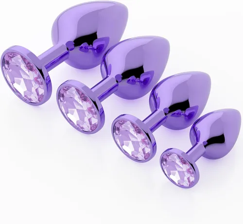 Vista 13 de Vikkiy Anal Plug Beginner Set, 4 PCS Stainless Steel Butt Plug Kit