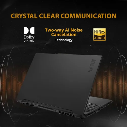 Vista 7 de asus TUF A16 - Laptop para juegos FHD de 16 pulgadas y 165 Hz, AMD Ryzen 7-7735HS, gráficos Radeon RX7600S V8G, RAM DDR5 de 32 GB, SSD PCIe de 1 TB