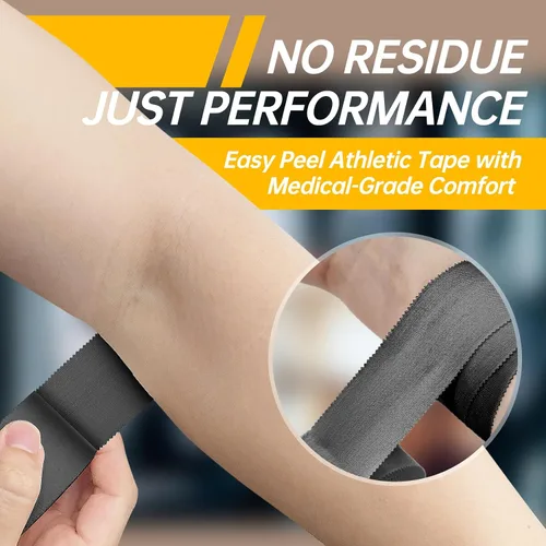 Vista 3 de Dimora Cinta atlética, cinta deportiva fácil de rasgar con bordes dentados, fuerte adherencia, sin residuos, ideal para gimnasia, boxeo, lacrosse