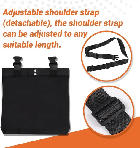 Vista 7 de Funda para bolsa de drenaje de orina para bolsas de catéter - Funda impermeable para bolsa de catéter Foley con correa para el hombro - Soporte