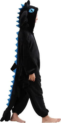 Vista 3 de ATOZ Onesie for Kids, Animal Pajamas Halloween Cosplay Costume for Girls Boys