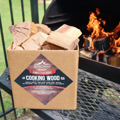 Vista 3 de Smoak Firewood Trozos de madera para cocinar (grado de competencia) con certificación USDA para fumar, asar a la parrilla o asar