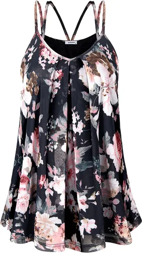 Vista 16 de Lindas camisetas sin mangas con cuello en V para mujer