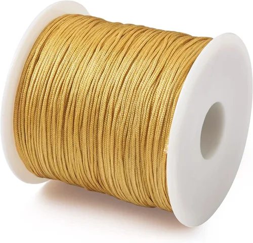 Vista 32 de Cheriswelry 8 rollos de 49 yardas/rollo de 0.031 in de hilo de nailon para macramé, cordón de nudo chino para pulsera tejida personalizada