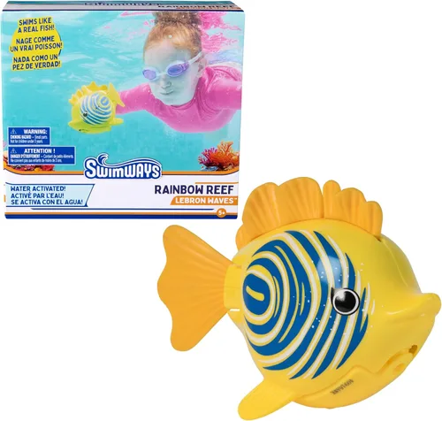 Vista 12 de SwimWays Rainbow Reef Shark Toy, Finn Diesel Kids Shark Pool Toy and Swimming Accessory, Self-Activated Water Toys, Learn to Swim Pool Toys for Kids