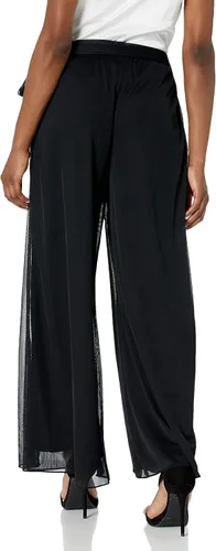 Vista 2 de Alex Evenings Pantalón de vestir de gasa de pierna ancha para mujer Petite Regular Plus Tallas