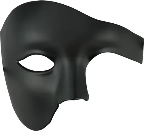 Vista 23 de Thmyo Half Face - Máscara de mascarada de carnaval veneciano para hombre, diseño vintage de Phantom of the Opera