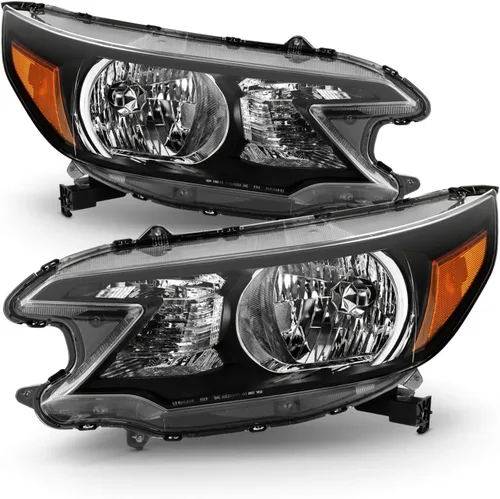 Vista 7 de AKKON - Compatible con Honda CR-V 2012 2013 2014 [tipo halógeno] repuesto de faro delantero izquierdo negro