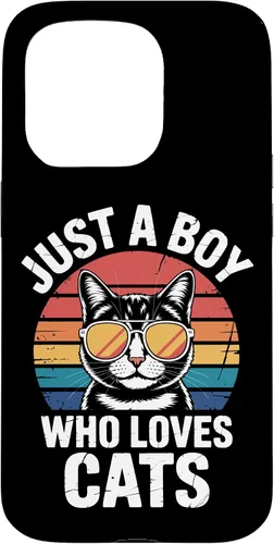 Vista 14 de Just A Boy Who Loves Cats Feline Enthusiast Pet Cat Parents Case for iPhone 16