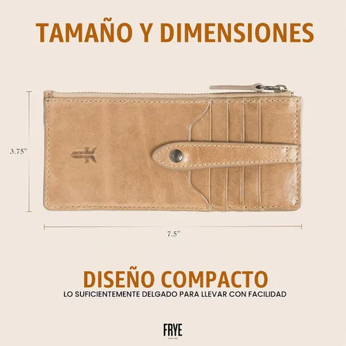 Vista 6 de Frye Melissa Snap Card Wallet Beige Talla única