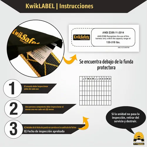 Vista 7 de KwikSafety SUPERCELL Safety Harness ANSI OSHA Fall Protection Gear