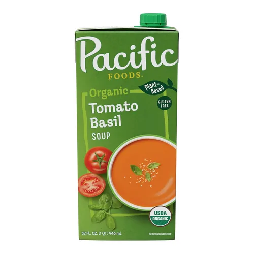 Vista 11 de Pacific Foods Sopa de tomate de jardín picante orgánica, cartón de 32 onzas