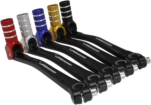 Vista 7 de JFG RACING Palanca de cambio plegable para motocicleta, pedal CNC universal para CRF XR RM KX KLX TTR PW SSR Apollo TAO TAO SDG 50cc - 125cc Dirt