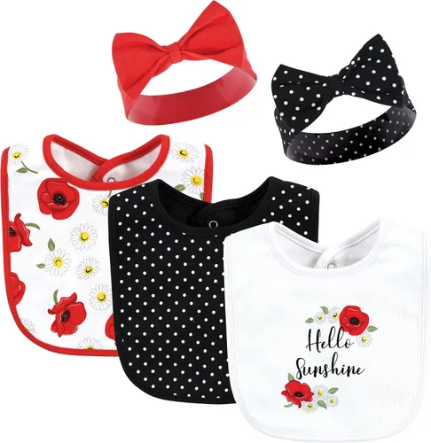 Vista 14 de Hudson Baby Conjunto de babero y diadema de algodón unisex para bebé Leopard Mamas Mini